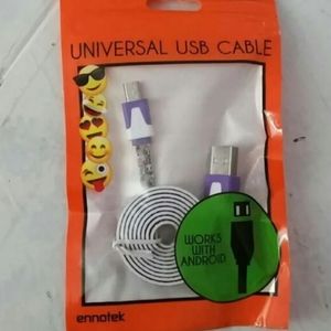 Emoji Micro USB Charger Chord